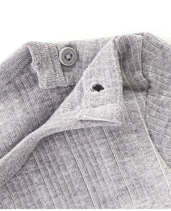 Babyhug Full Sleeves Solid Color Pull Over Thermal Vest Pack of 2 - Light & Dark Grey