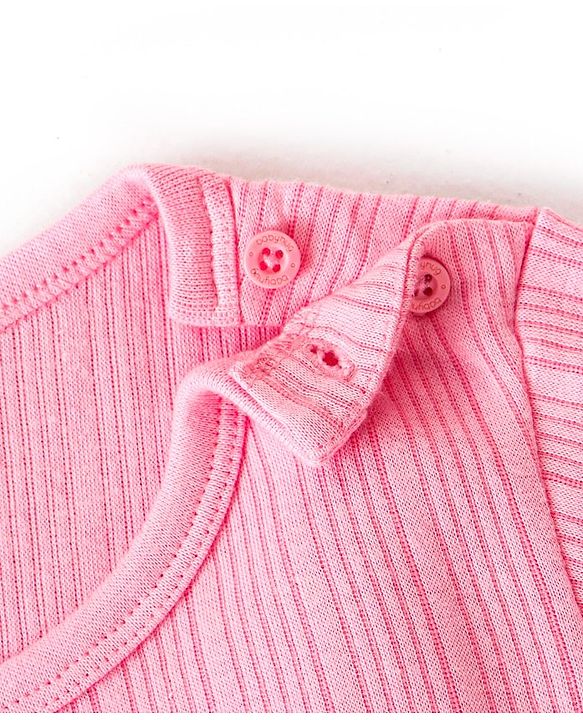 Babyhug Full Sleeves Thermal Wear Vest with Solid Colour - Pink