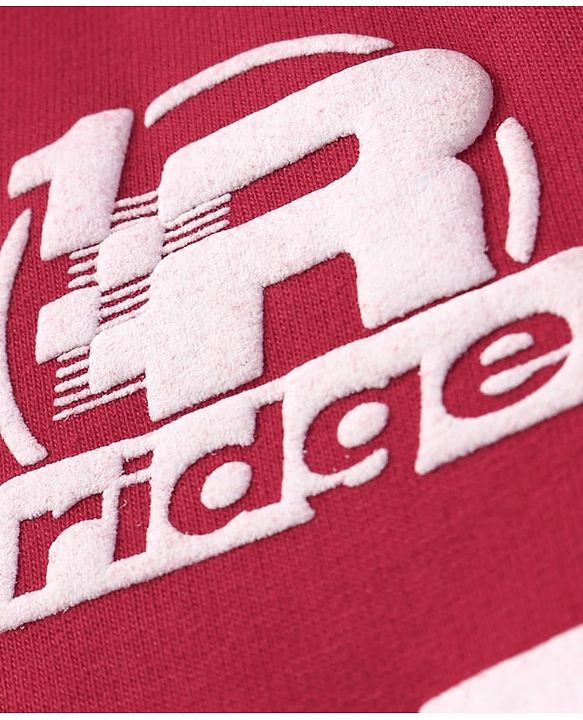 Pine Kids Cotton Knit Full Sleeves Hooded Sweatjacket With Text Print & Kangaroo Pockets - Red