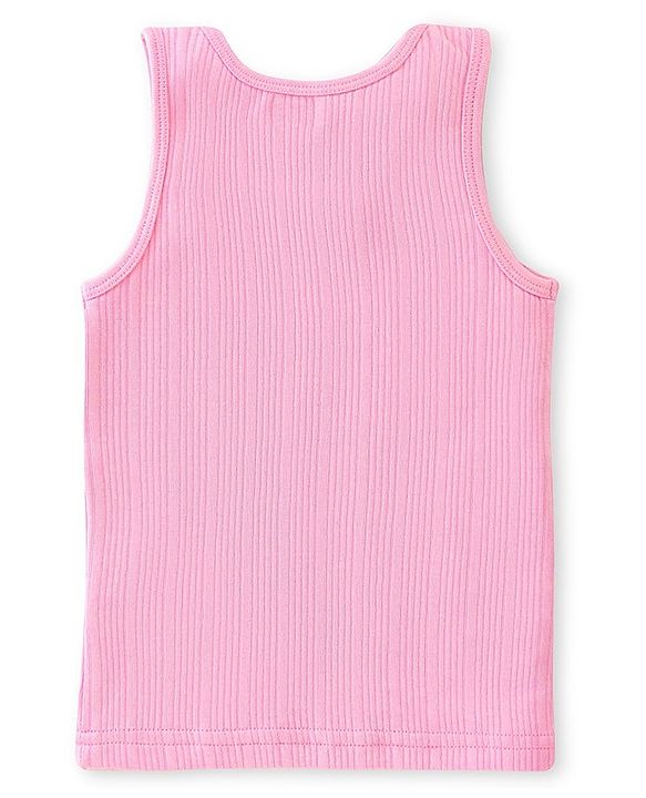 Babyhug Sleeveless Pull Over Thermal Vest -Pink