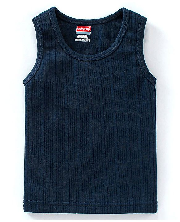 Babyhug Sleeveless Pull Over Thermal Vest -Navy Blue