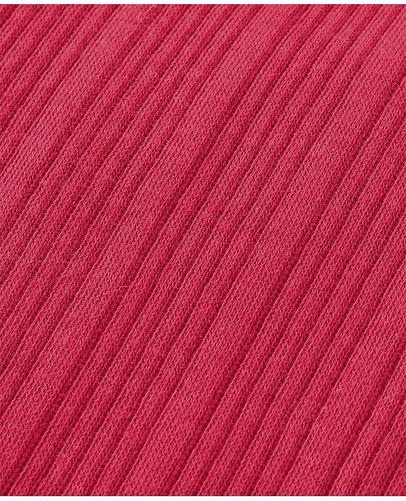 Babyhug  Pull Over Sleeveless Thermal Vest Solid Colour - Red