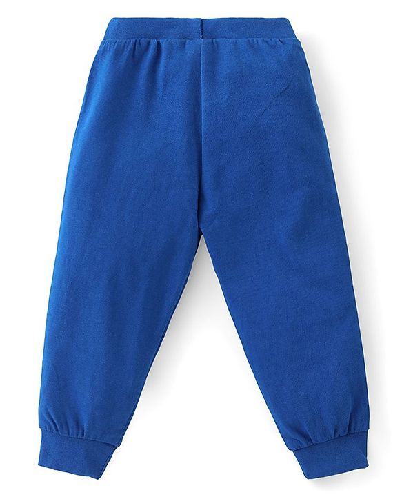 Babyhug Cotton Knit Full Length Lounge Pants with Vehicle Print Pack of 3 - Multicolour