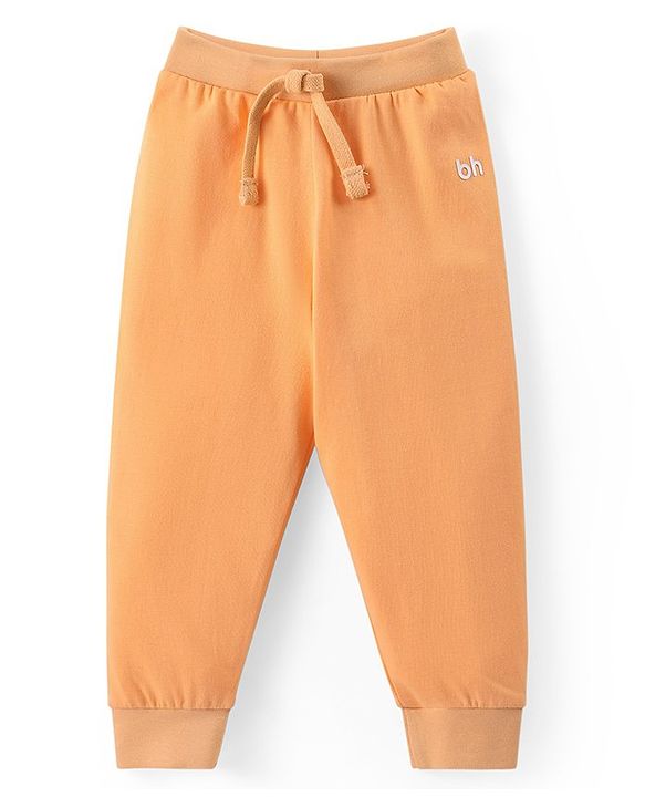 Babyhug Cotton Knit Full Length Lounge Pants Solid Colour Pack of 3 - Multicolour