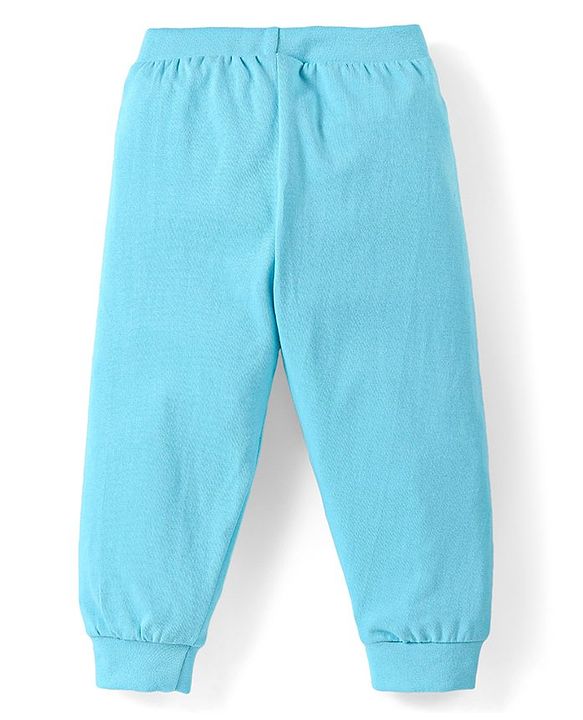 Babyhug Cotton Knit Full Length Lounge  Pants with Text Print Pack of 3 - Multicolour
