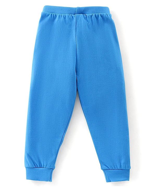 Babyhug Cotton Knit Full Length Solid Colour Lounge Pants Pack of 5 - Multicolour