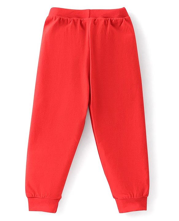 Babyhug Cotton Knit Full Length Solid Colour Lounge Pants Pack of 5 - Multicolour