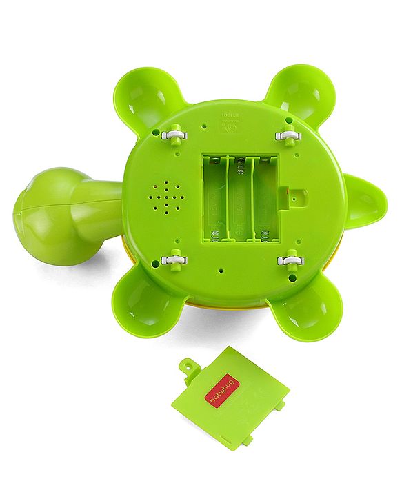 Babyhug Musical Duck Telephone Learning Toy|Lights & Music|Role Play Phone Toy for Kids|Numbers|Shape & Color Recognition|Animal Names & Sounds|Math Quizzes|Addition & Subtraction|Yellow - 12 Months+