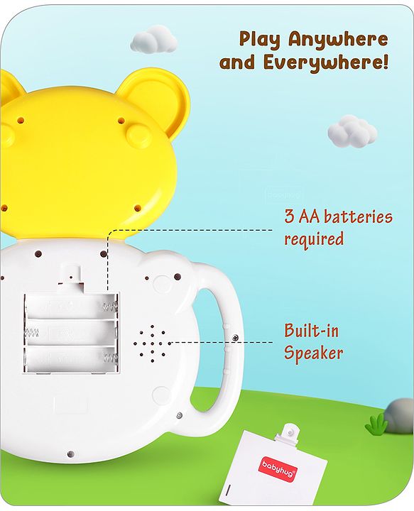Babyhug Musical Monkey Telephone Learning Toy|Lights & Music|Role Play Phone Toy for Kids|Numbers|Shape & Color Recognition|Animal Names & Sounds|Math Quizzes|Addition & Subtraction|Red -12 Months+
