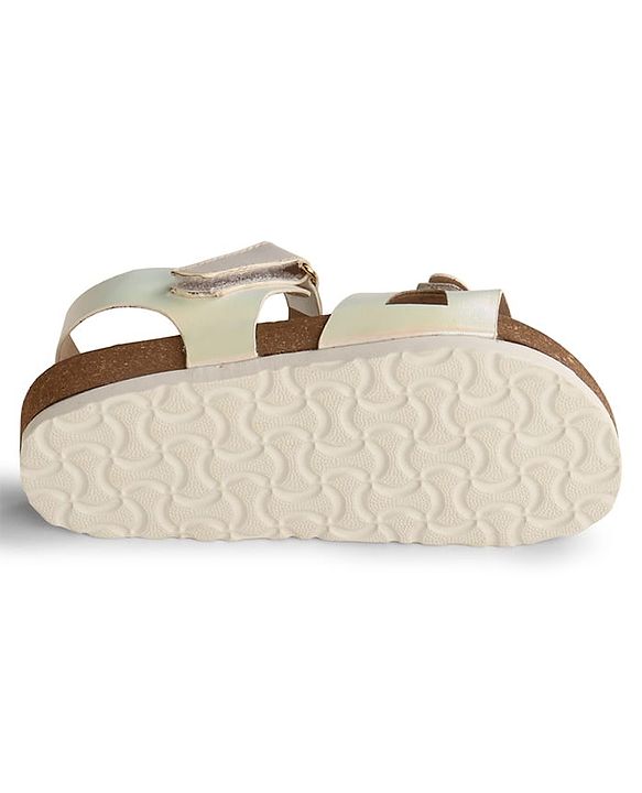 Pine Kids Sandals with Velcro Closure - Beige