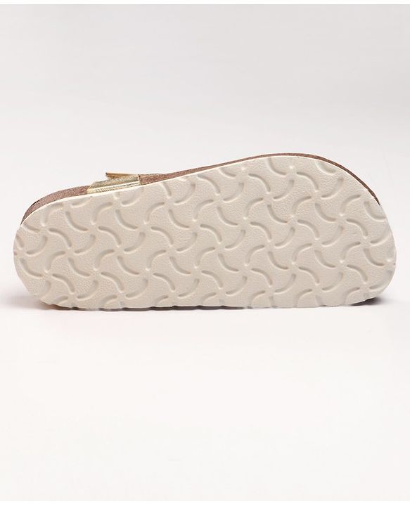 Pine Kids Velcro Closure Sandals - Golden