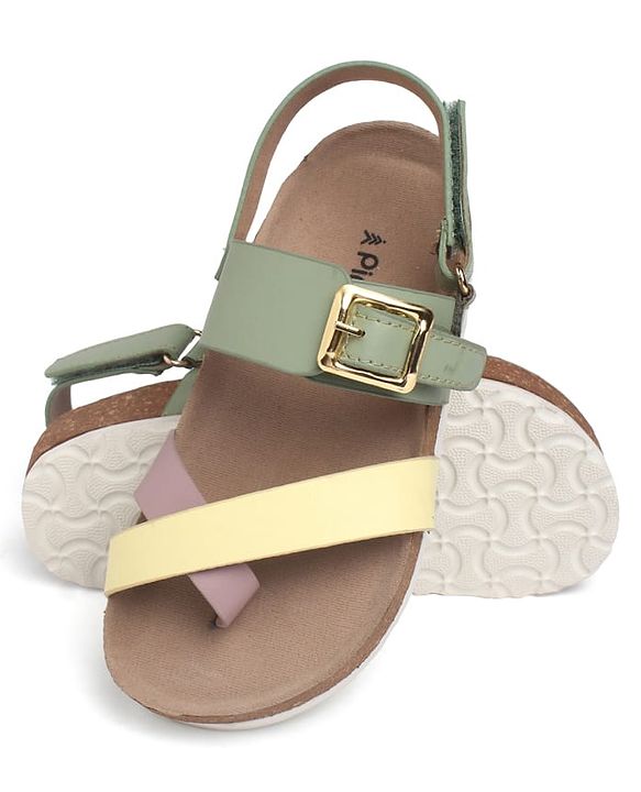 Pine Kids  Casual Sandals with Buckle Closure - Yellow