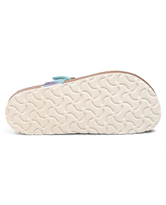 Pine Kids Buckle Closure Sandals - Silver
