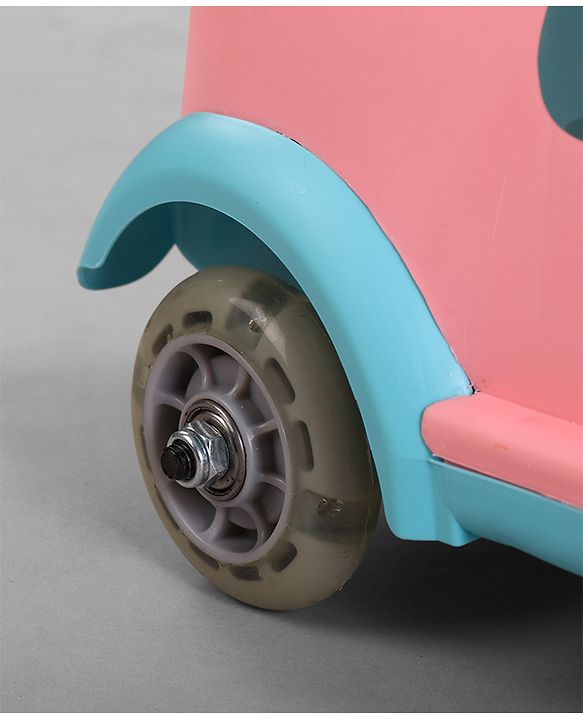Babyhug Unicorn Kids Retro Swing Car| LED Lights and Music |Baby Magic Car|Toy Car | Push Car | Ride On Car |ABEC 7 Bearing|Weight Capacity Upto 25 kg | Pink
