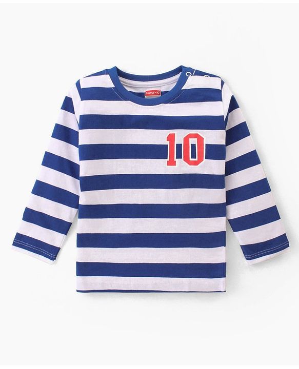 Babyhug Cotton Knit Full Sleeves T-Shirts With Bear & Text Graphics Pack of 3 - Multicolor