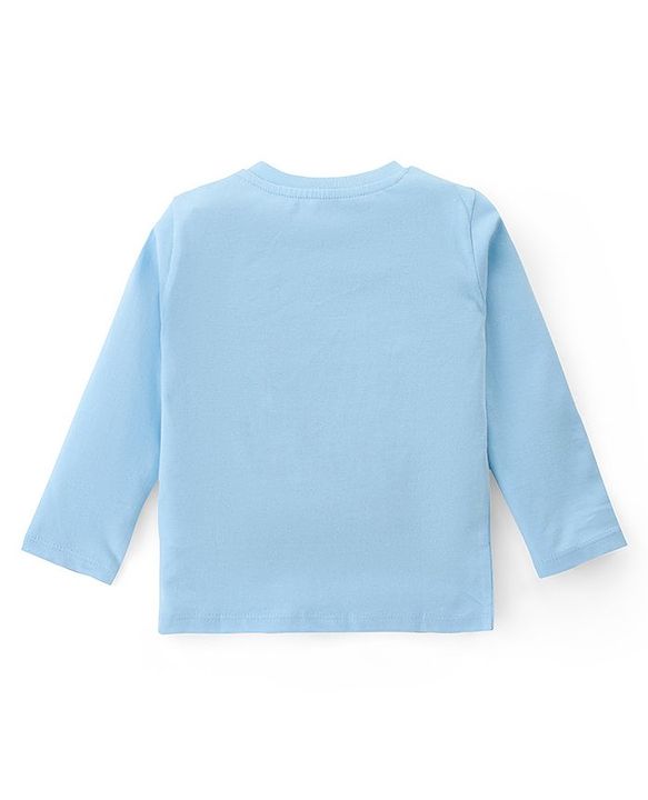 Babyhug Cotton Knit Full Sleeves T-Shirts With Bear & Text Graphics Pack of 3 - Multicolor