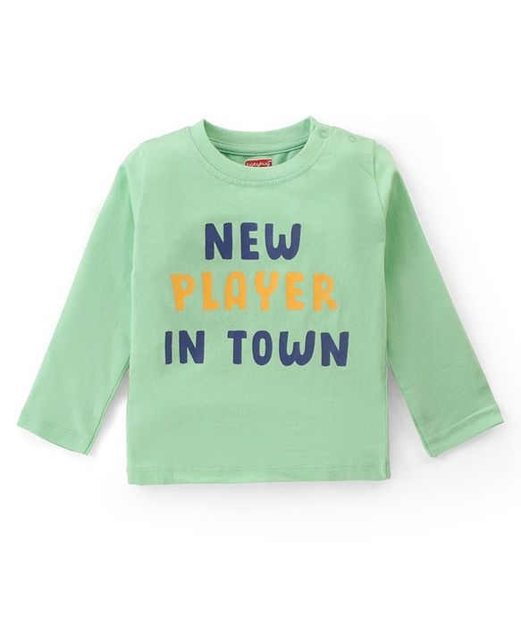 Babyhug Cotton Knit Full Sleeves T-Shirts With Bear & Text Graphics Pack of 3 - Multicolor