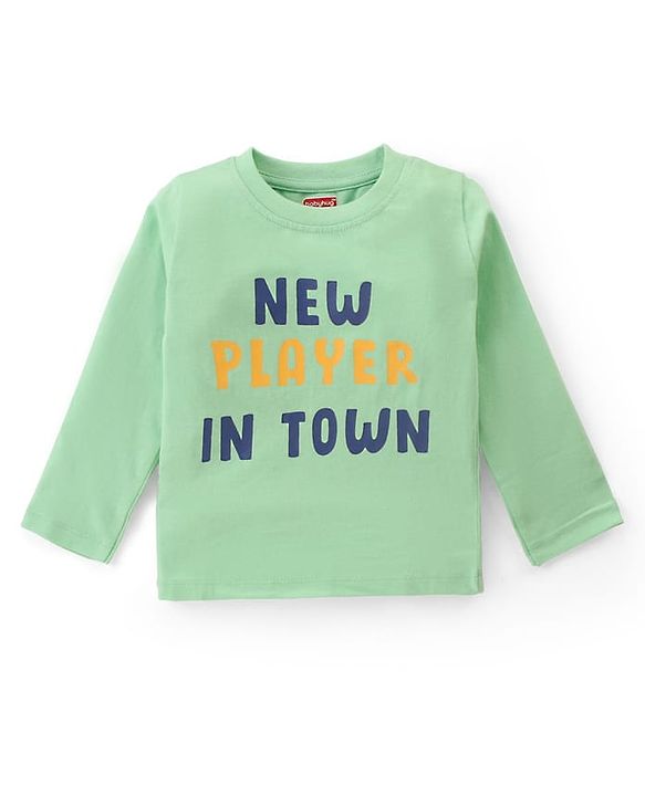 Babyhug Cotton Knit Full Sleeves T-Shirts With Bear & Text Graphics Pack of 3 - Multicolor