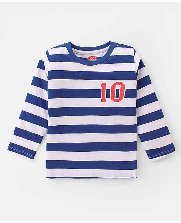 Babyhug Cotton Knit Full Sleeves T-Shirts With Bear & Text Graphics Pack of 3 - Multicolor