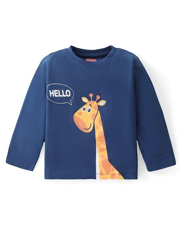 Babyhug Cotton Knit  Full Sleeves T-Shirt with Animal Graphics Pack of 5 - Multicolor