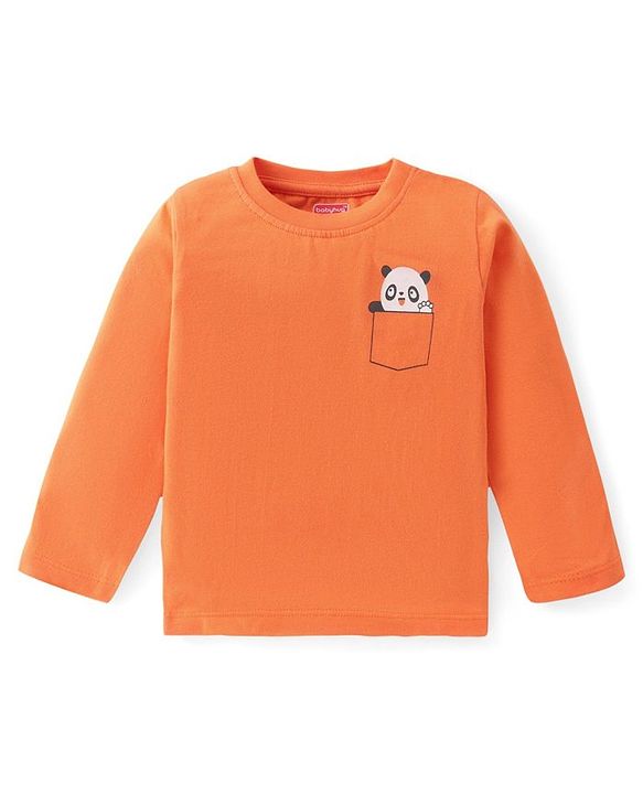 Babyhug Cotton Knit  Full Sleeves T-Shirt with Animal Graphics Pack of 5 - Multicolor