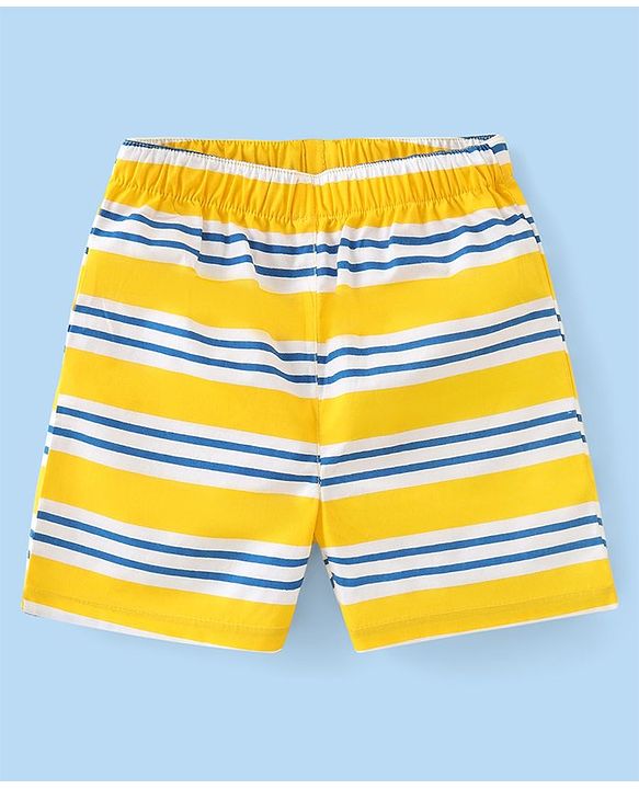 Babyhug Cotton Knee Length Boxers Animal & Vehicle Print Pack of 3 - Multicolour