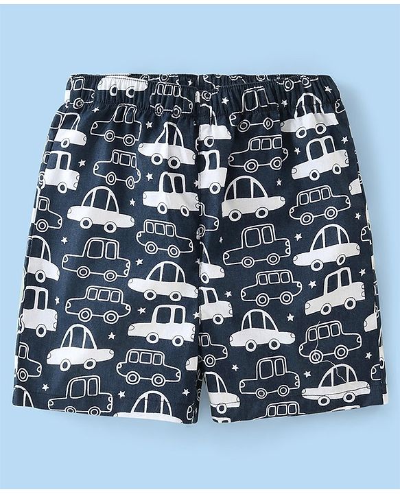 Babyhug Cotton Knee Length Boxers Animal & Vehicle Print Pack of 3 - Multicolour