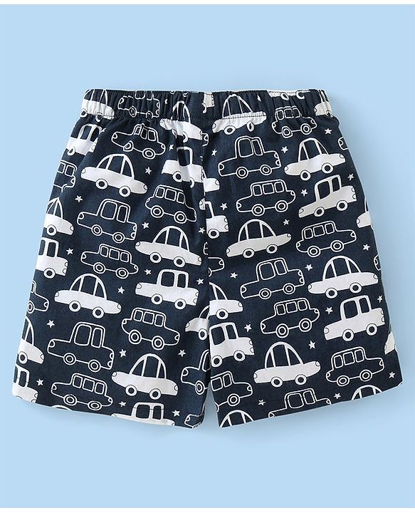 Babyhug Cotton Knee Length Boxers Animal & Vehicle Print Pack of 3 - Multicolour
