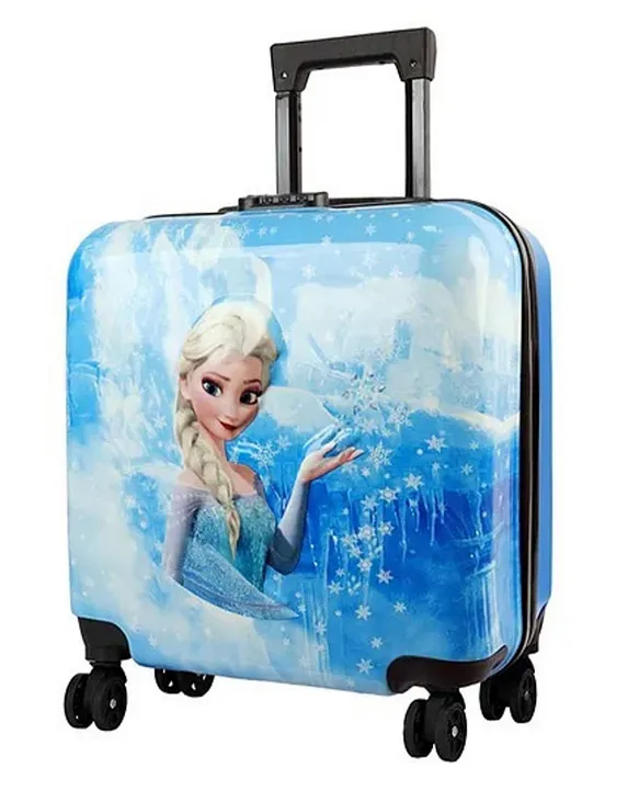 Zikku Kids Travel Trolley Bag, Hard Polycarbonate Case, Light Weight, 360  Degree Wheeling System, Suitcase for Kids Blue