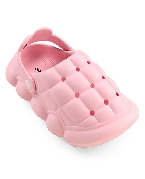 Cute Walk by Babyhug Clogs with Back Strap Closure - Pink