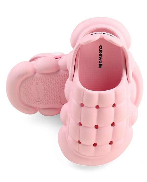 Cute Walk by Babyhug Clogs with Back Strap Closure - Pink