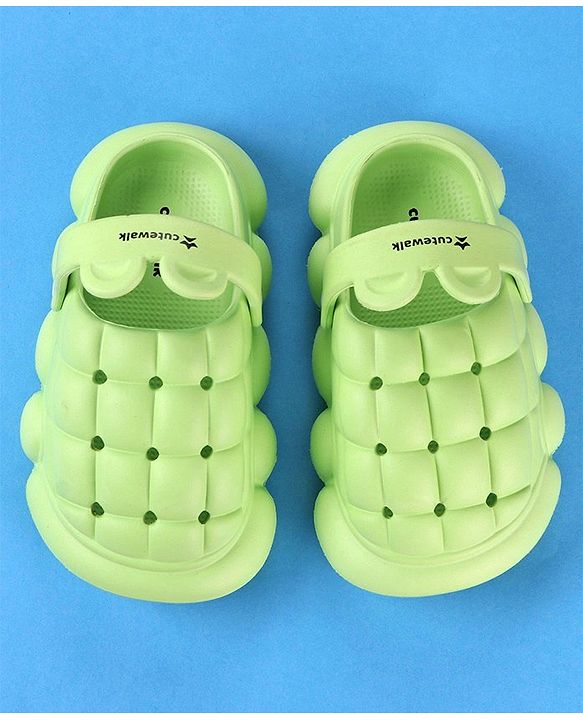 Cute Walk by Babyhug Clogs with Back Strap Closure - Green