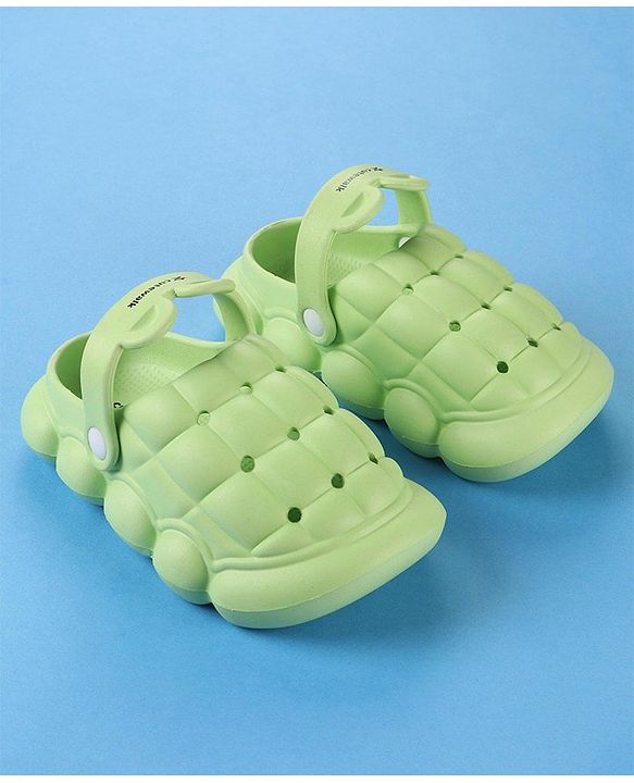 Cute Walk by Babyhug Clogs with Back Strap Closure - Green