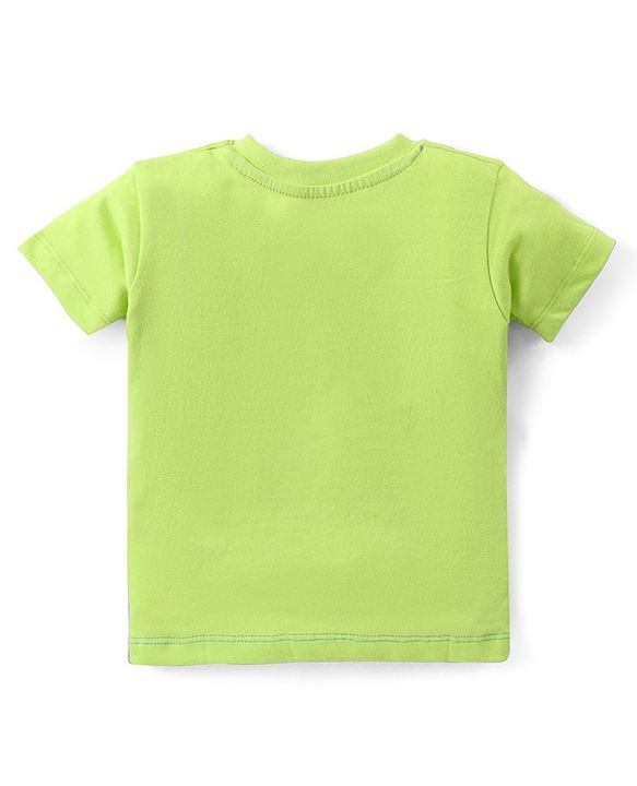 Babyhug Cotton Knit Half Sleeves Text Printed T-Shirt & Shorts Set - Multicolor