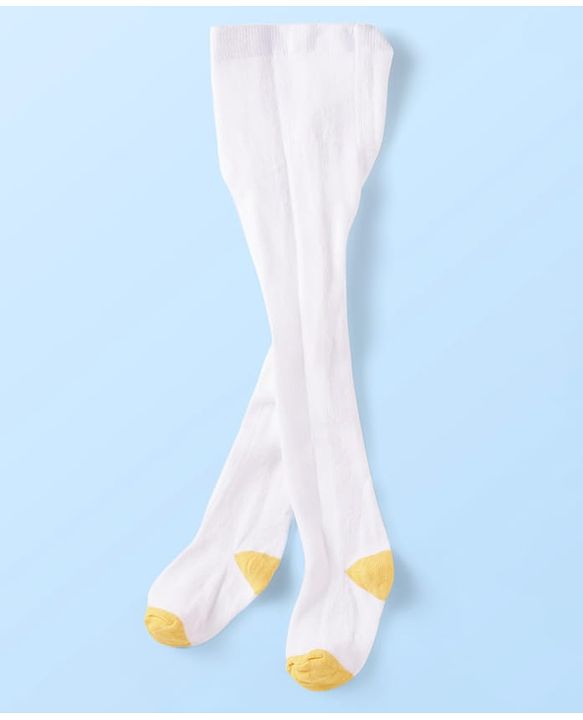 Babyhug Single Jersey Knit Full Sleeves Frocks With Stockings & Sling Bag Polka Dot Print - Mustard