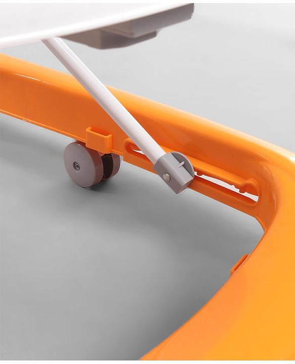 Babyhug Baby Walker with Parental Handle and Musical Toy Tray - Blue