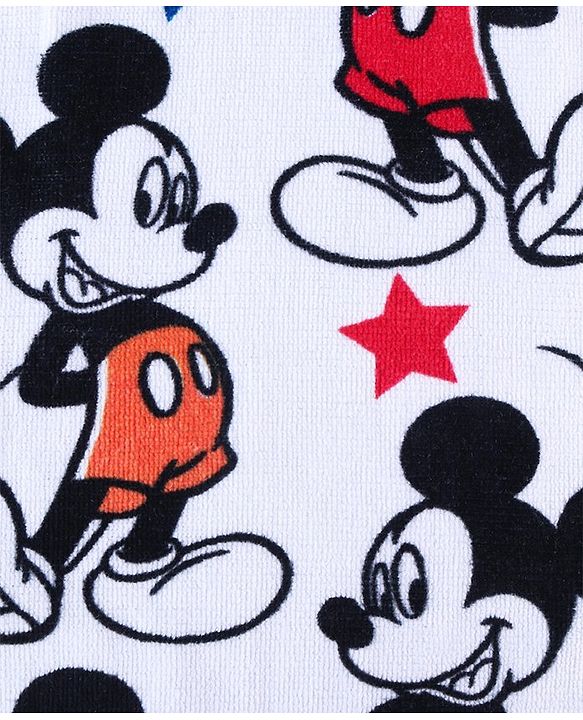 Babyhug Disney Terry Cotton Face Towel Mickey Mouse Print Pack of 2 - Multicolor