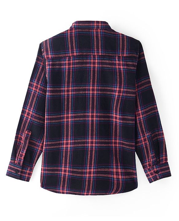 Pine Kids Cotton Woven Full Sleeves Checked Shirt- Multicolour