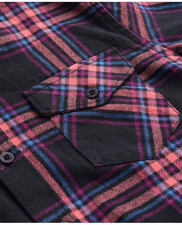 Pine Kids Cotton Woven Full Sleeves Checked Shirt- Multicolour