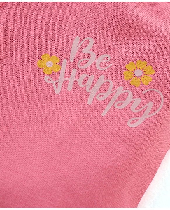 Babyhug Cotton Knit Full Length Lounge Pants Floral & Polka Dots Print with Bow Applique Pack of 3 - Multicolour
