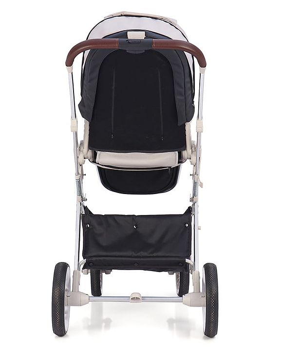 Babyhug Premium Stroller with Reversible Seat and Aluminium Frame - Grey