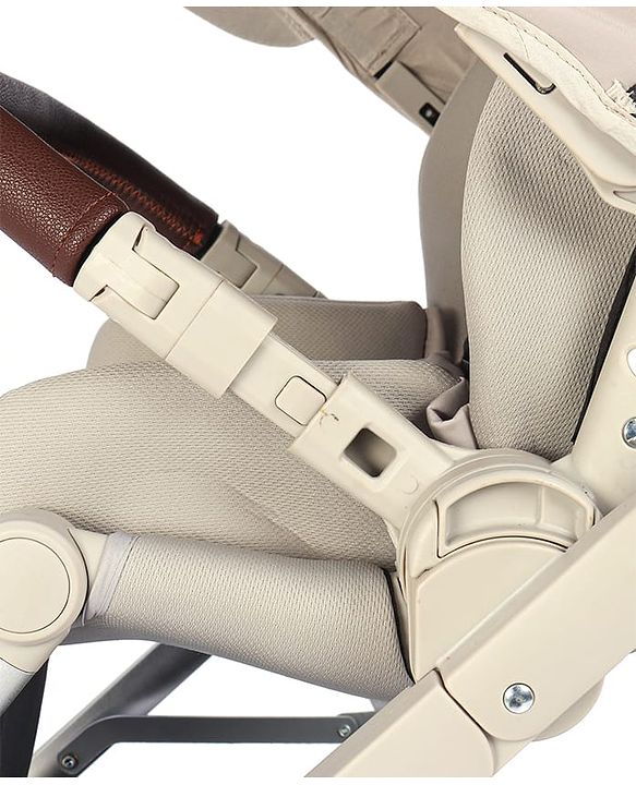 Babyhug Premium Stroller with Reversible Seat and Aluminium Frame - Grey