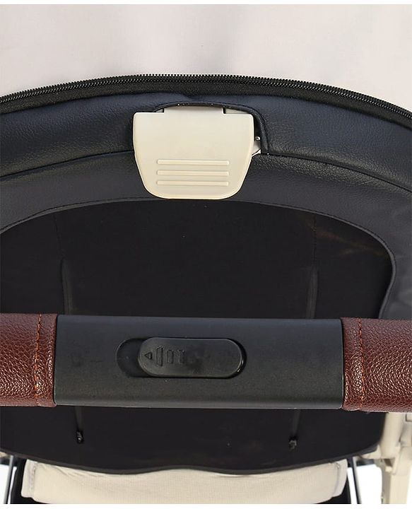 Babyhug Premium Stroller with Reversible Seat and Aluminium Frame - Grey