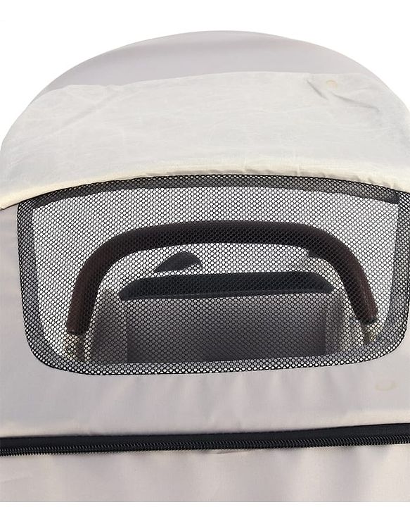 Babyhug Premium Stroller with Reversible Seat and Aluminium Frame - Grey