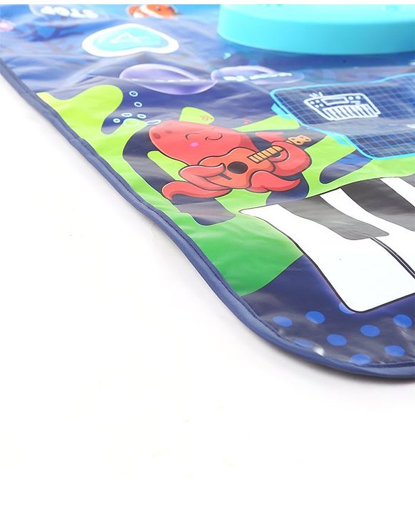 Babyhug 9-in-1 Musical Playmat with Piano, Drum & AUX Support|Sensory & Auditory Stimulation|24 Keys, 8 Instruments, 10 Demos|Easy-to-Clean, Gift-Ready|3+ Years|BIS Certified|L*B: 90x70 cm