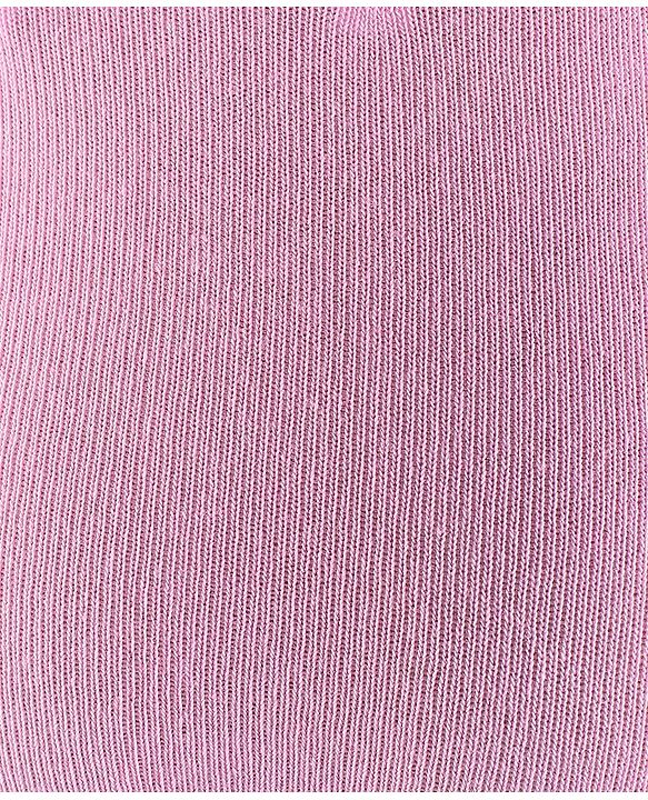 Pine Kids Cotton Knit Solid Colored Footie Tights - Pink