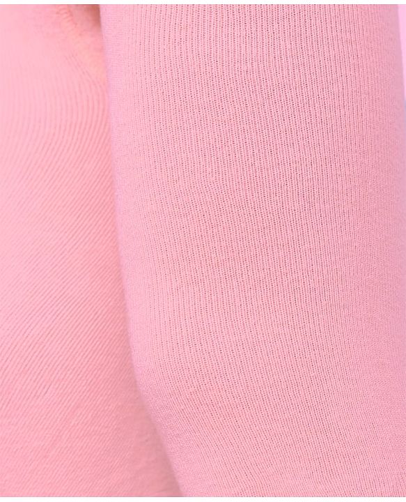 Pine Kids Cotton Knit Solid Colored Footie Tights - Pink
