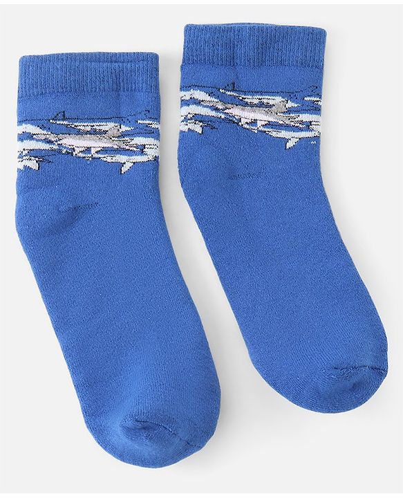 Pine Kids Knitted Silvadur Antimicrobial Ankle Length Striped Socks - Pack of 3 ( Color May Vary )