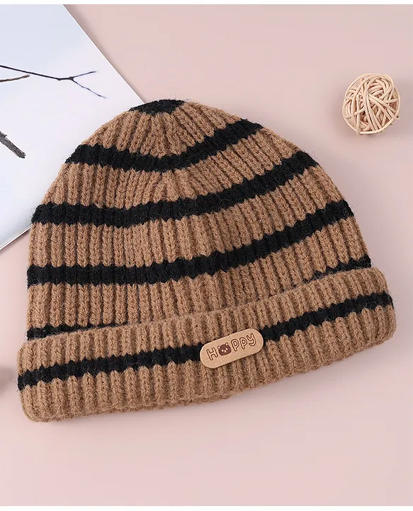 【Sillage】BABY CASHMERE CAP BROWN Babyhug Cable Knitted Woollen Cap Brown Online in India, Buy at