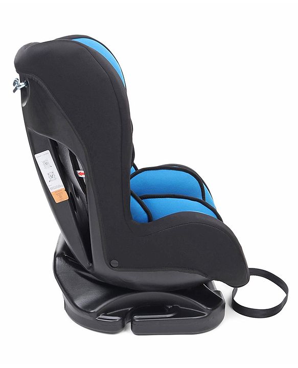 Babyhug Cruise Convertible Reclining Car Seat with Side Impact Protection - Blue & Black